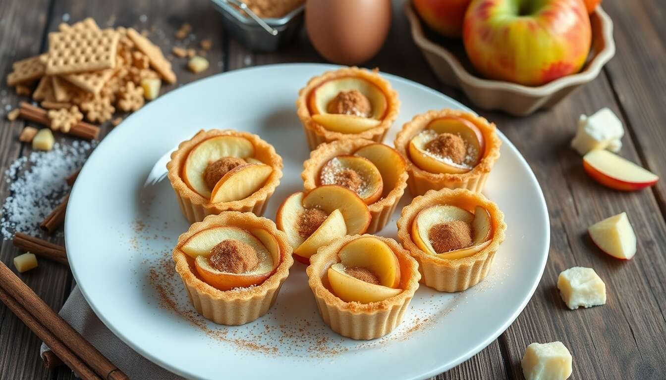 Tartelettes aux pommes et spéculoos : recette gourmande