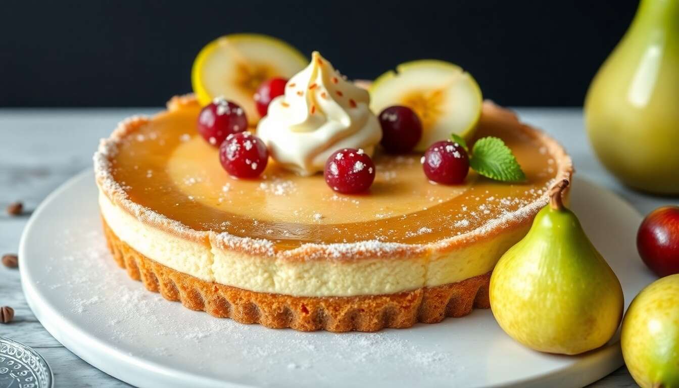 Recette de tarte poire pistache : une combinaison gourmande