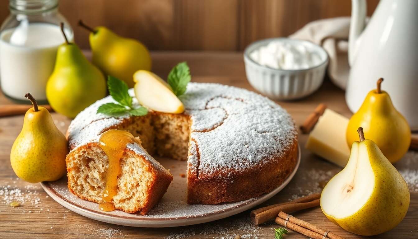 Gâteau poire et sirop d'érable : recette facile et gourmande