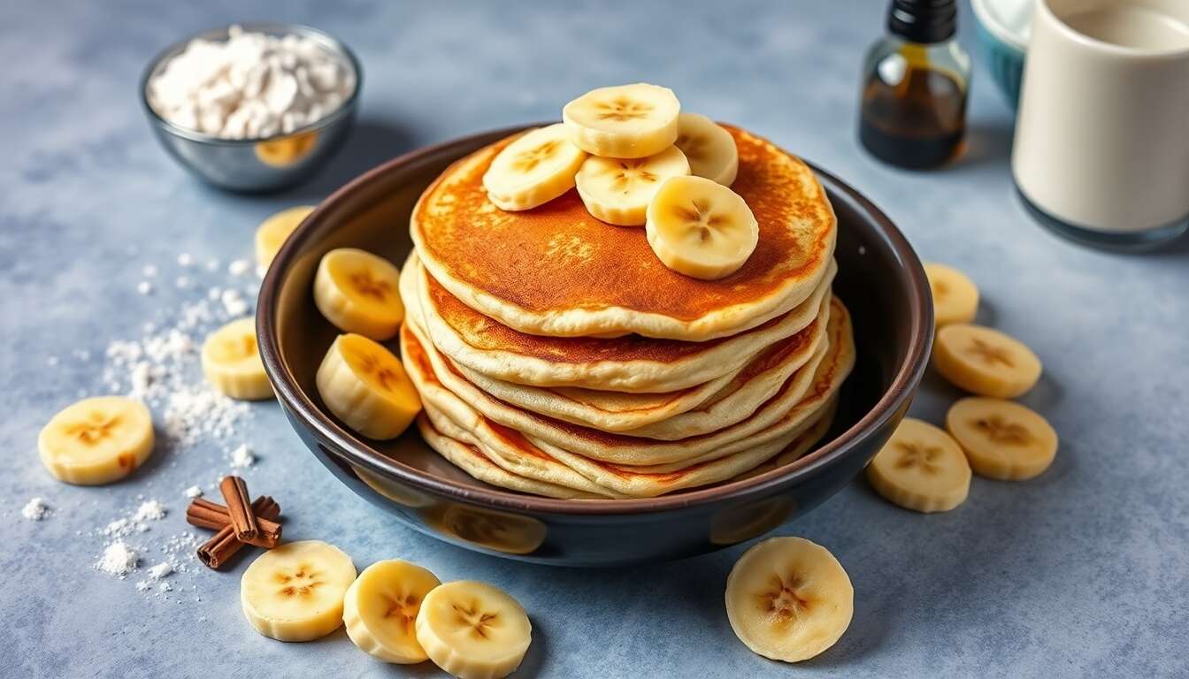Recette de pancakes à la banane : délice moelleux pour un petit déjeuner gourmand