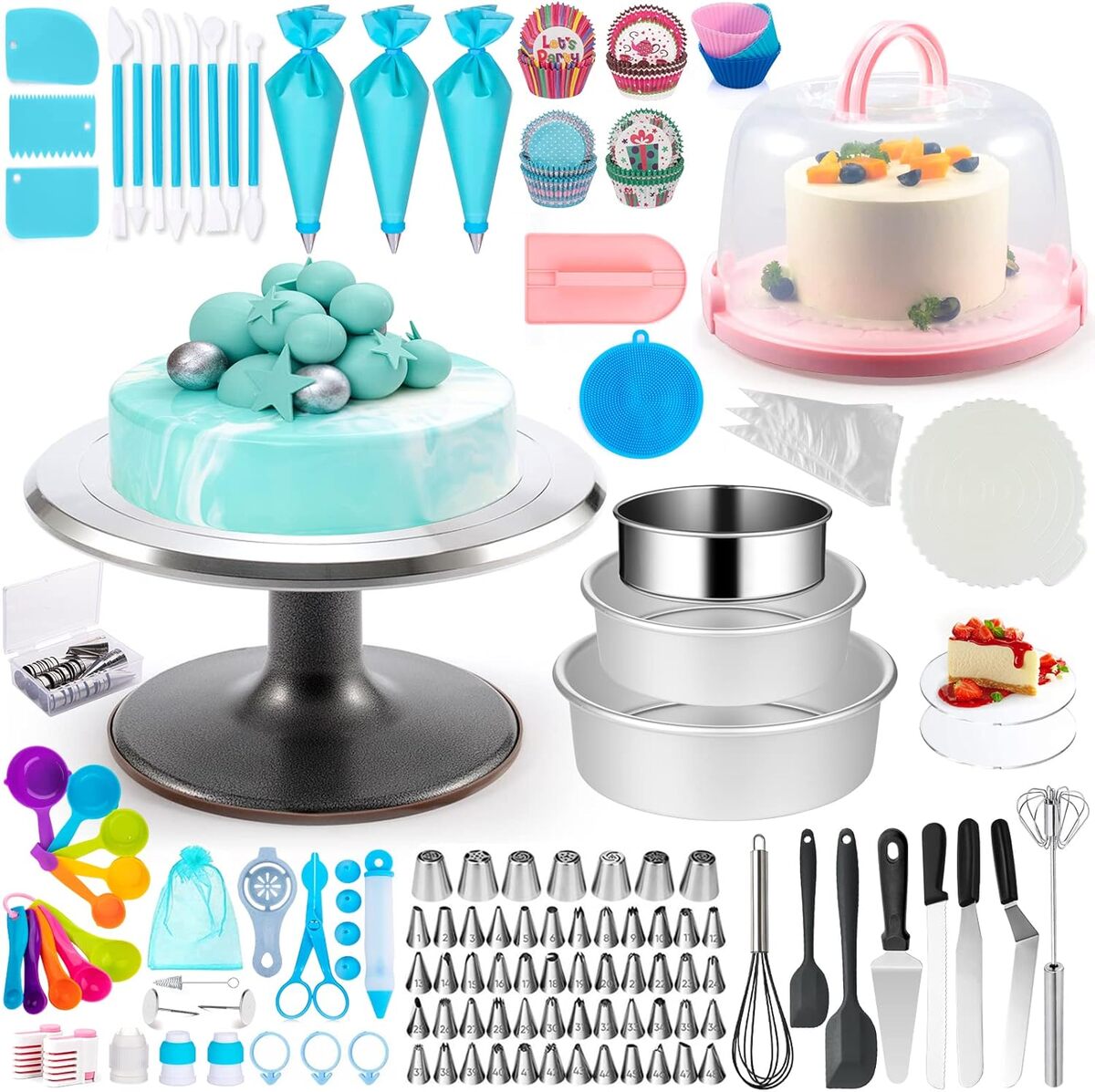 Test : kit de décoration de gâteau avec support rotatif