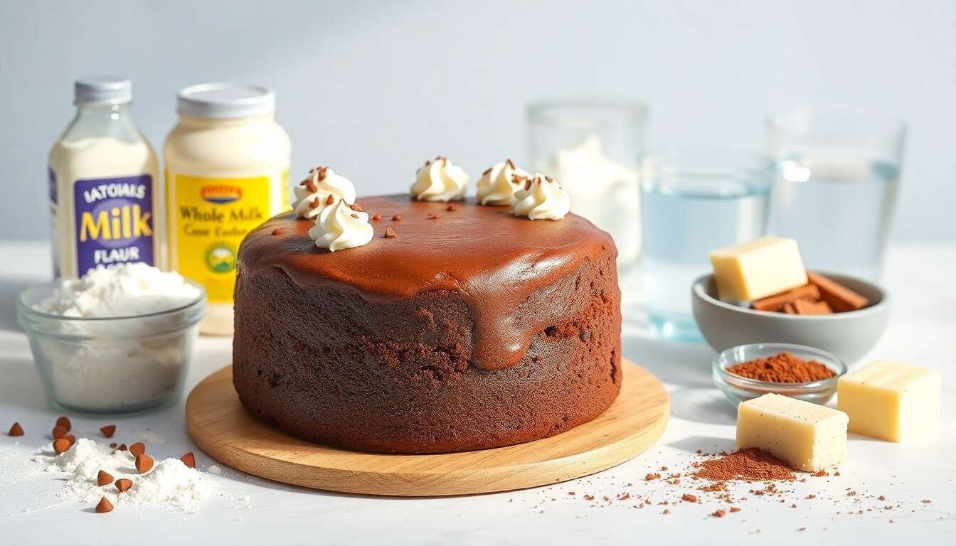 Recette : gâteau magique au chocolat