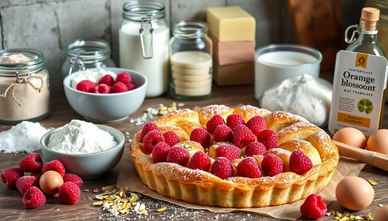 Tarte Tropézienne aux Framboises : recette Facile et Délicieuse