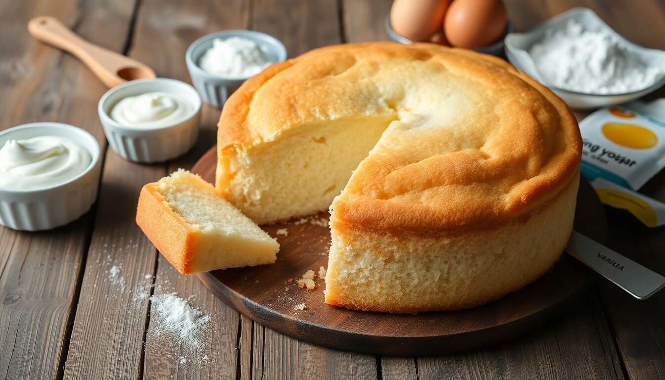 Recette facile de gâteau au yaourt moelleux