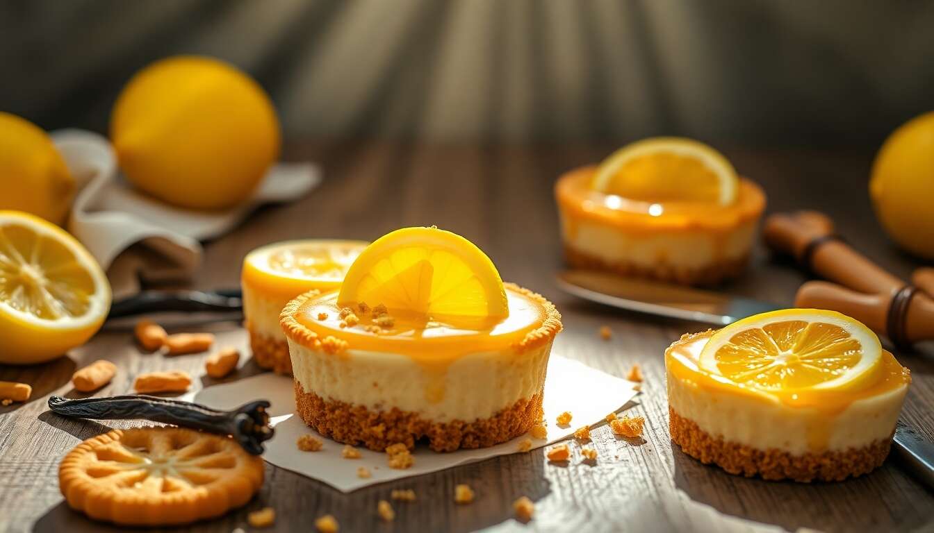 Mini Cheesecakes au Citron et Spéculoos : recette Gourmande