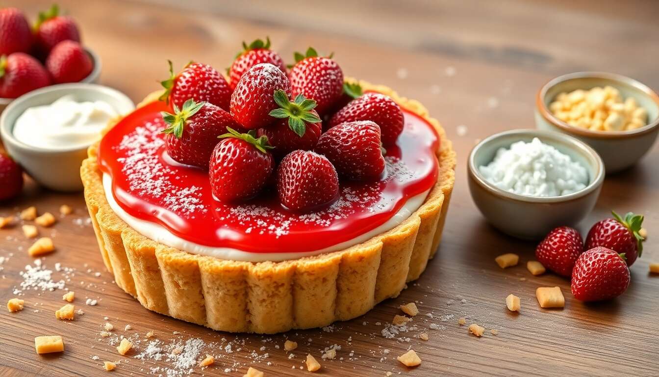 Tarte aux fraises sans cuisson : recette facile et rapide