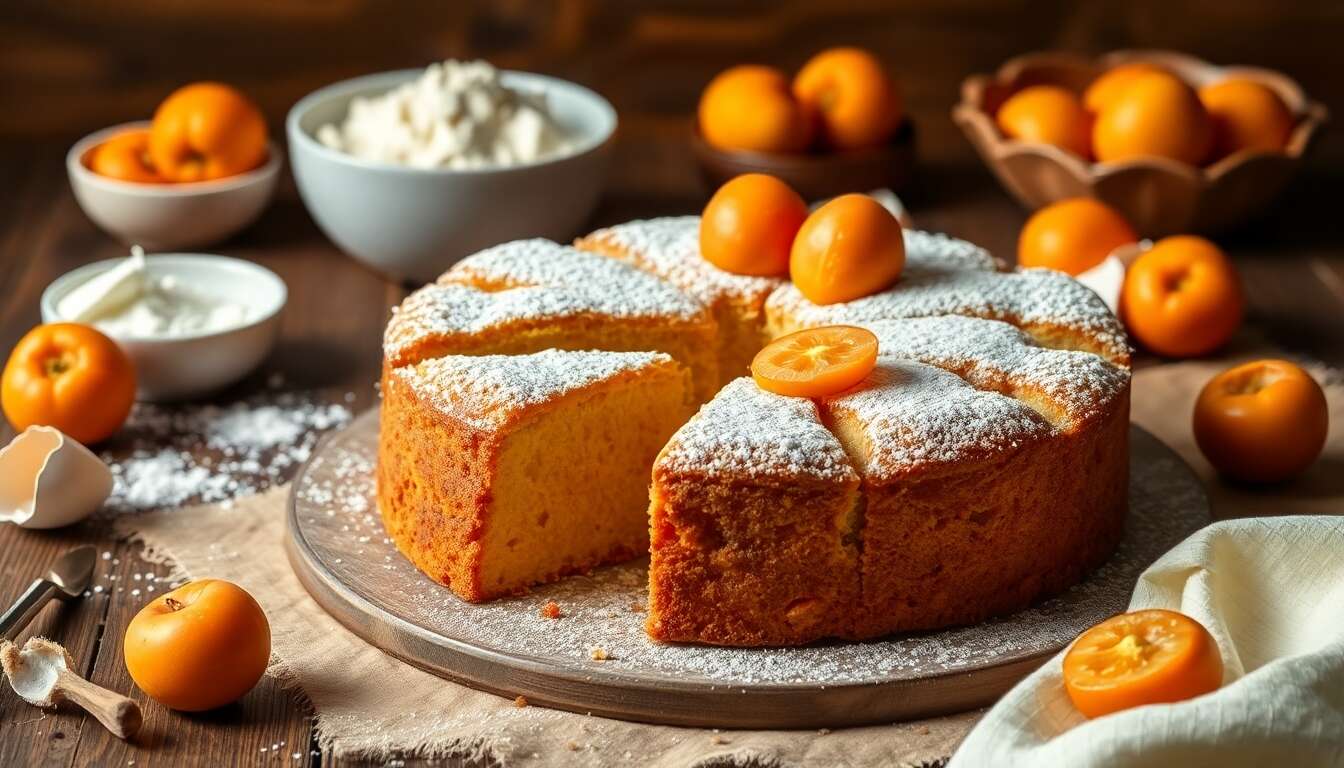 Gâteau moelleux aux abricots et ricotta : recette délicieuse