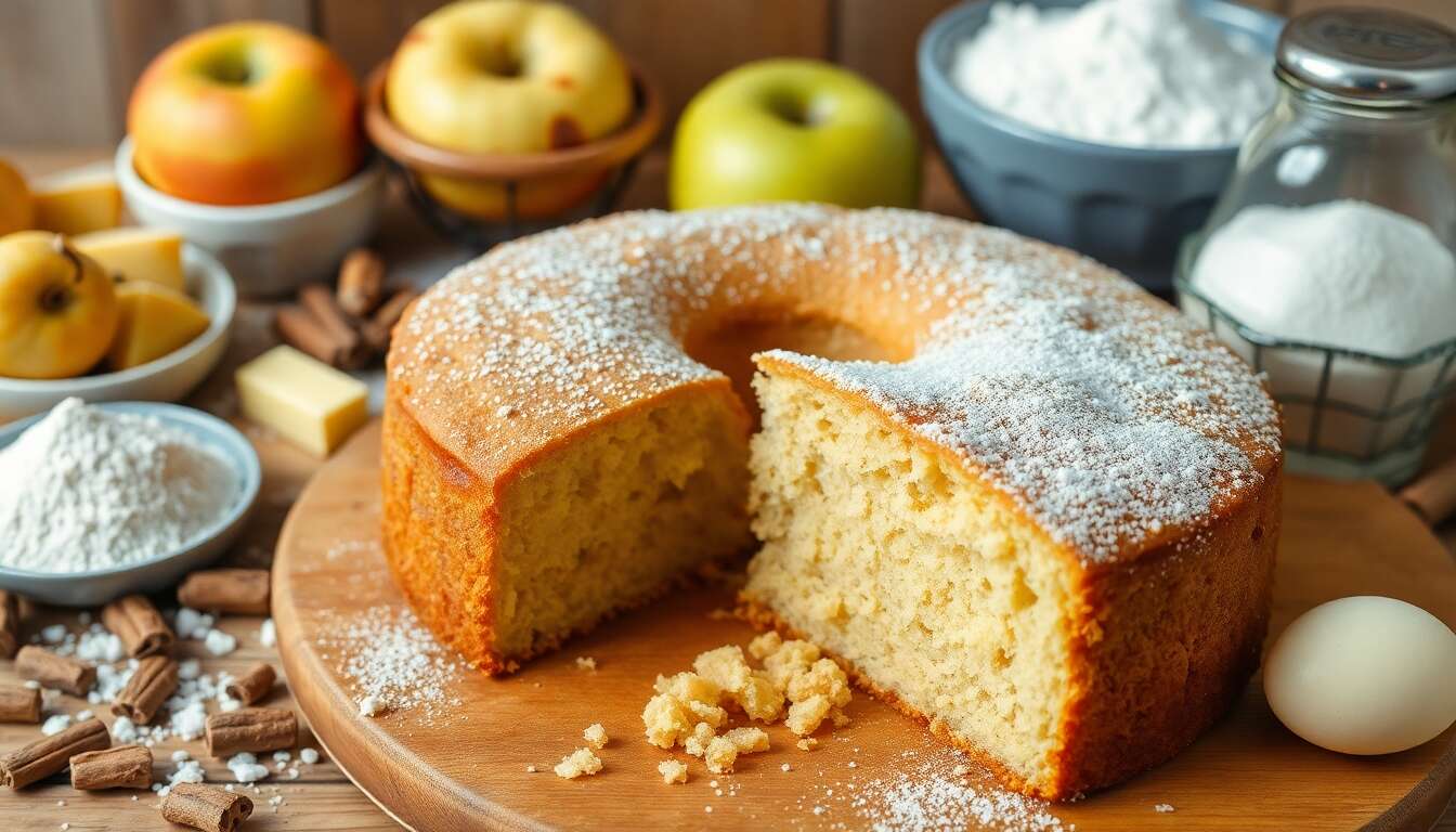 Recette facile du gâteau aux pommes de grand-mère