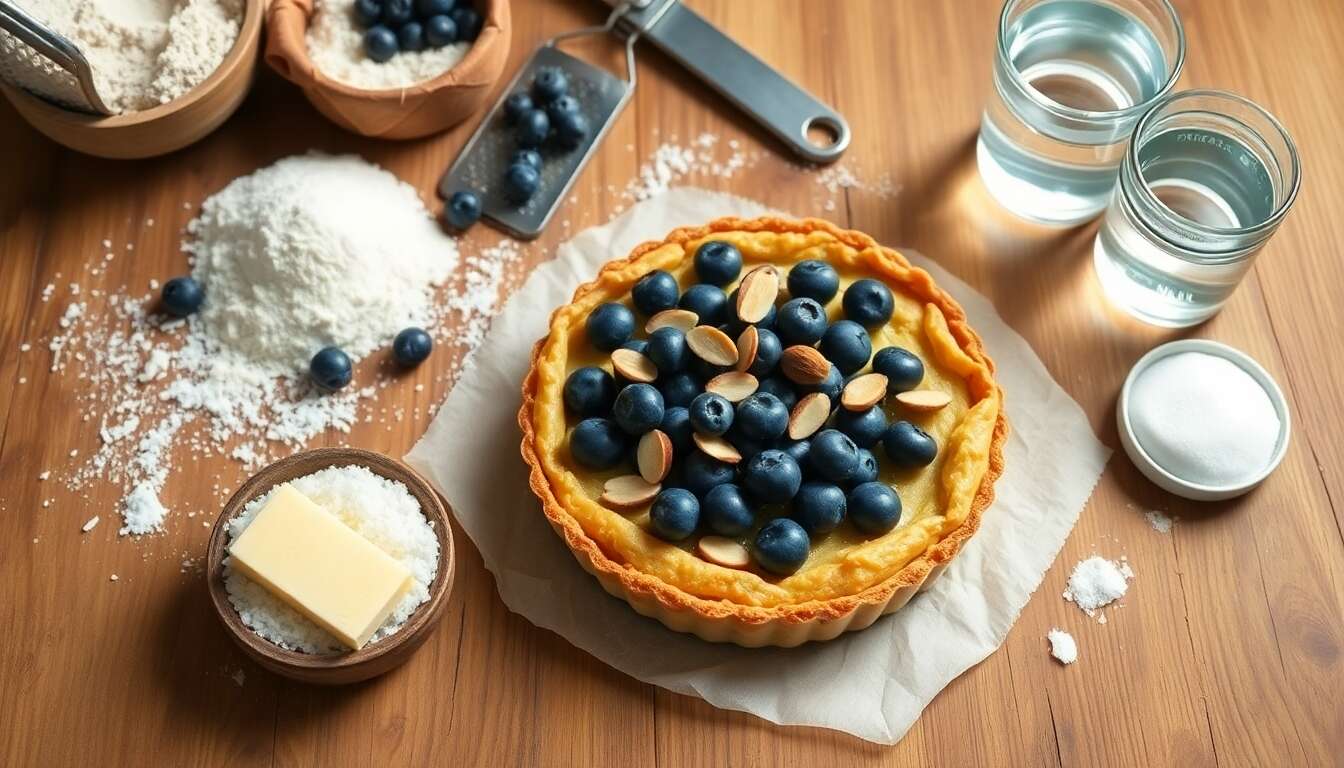 Recette de tarte rustique aux myrtilles : un dessert incontournable
