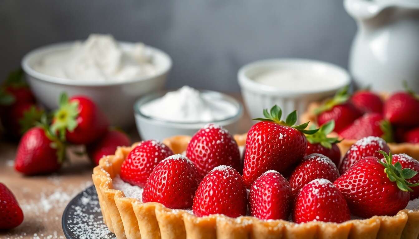 Recette de Tarte aux Fraises Maison