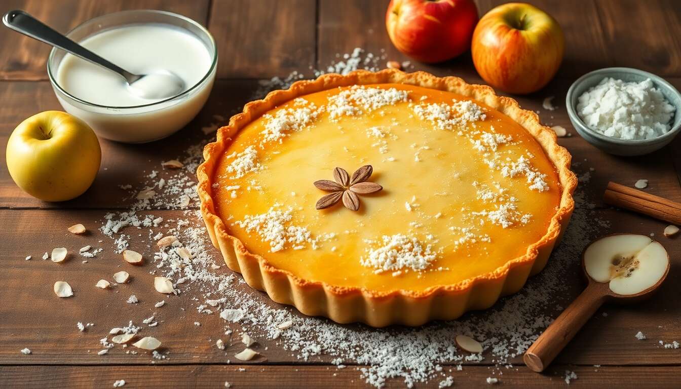 Tarte Pommes Coco : recette Gourmande et Facile