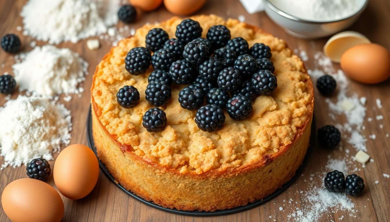 Recette Crumbcake : gâteau Crumble aux Cassis