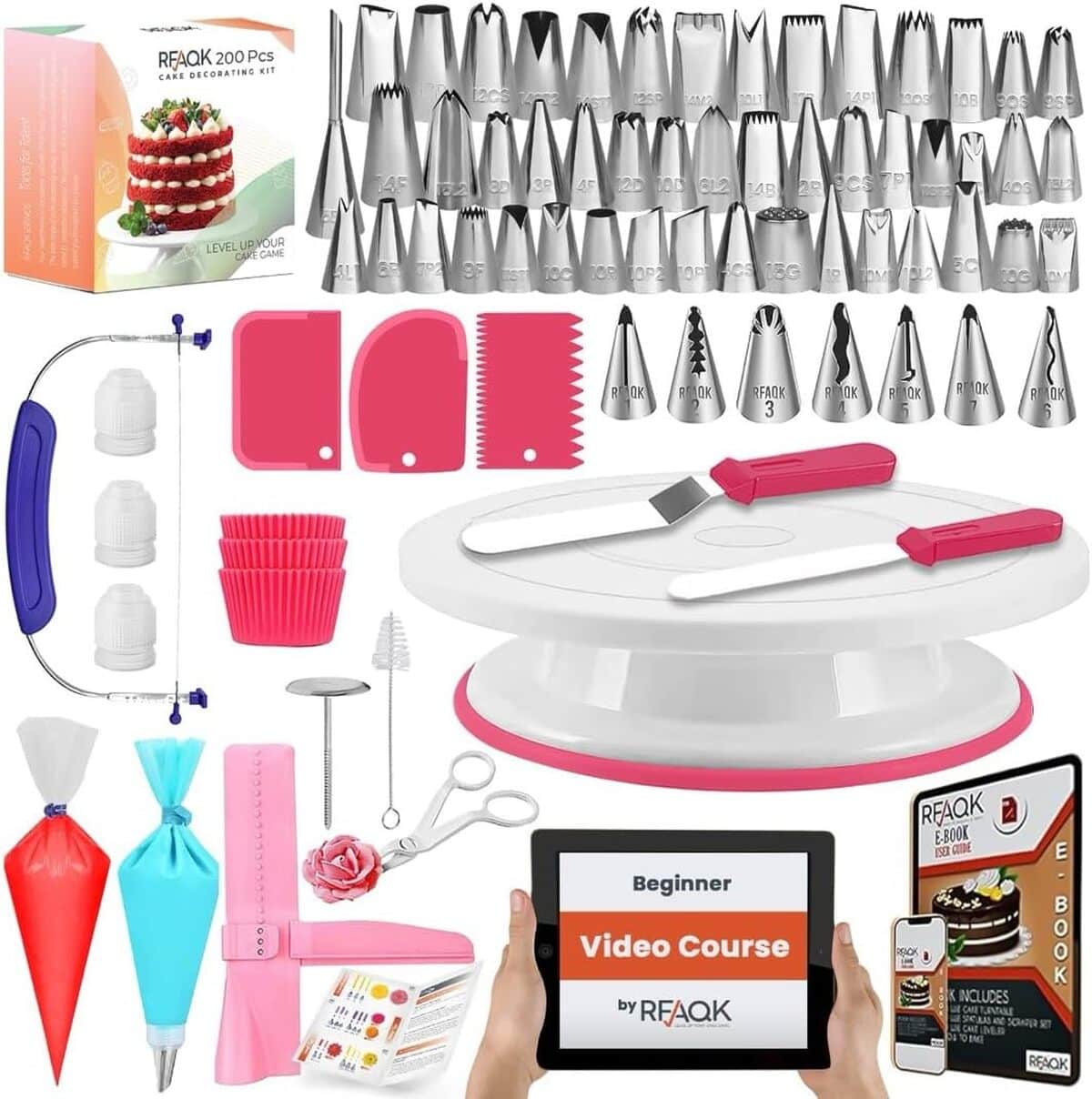 Test : kit de décoration de gâteaux RFAQK 200 pièces