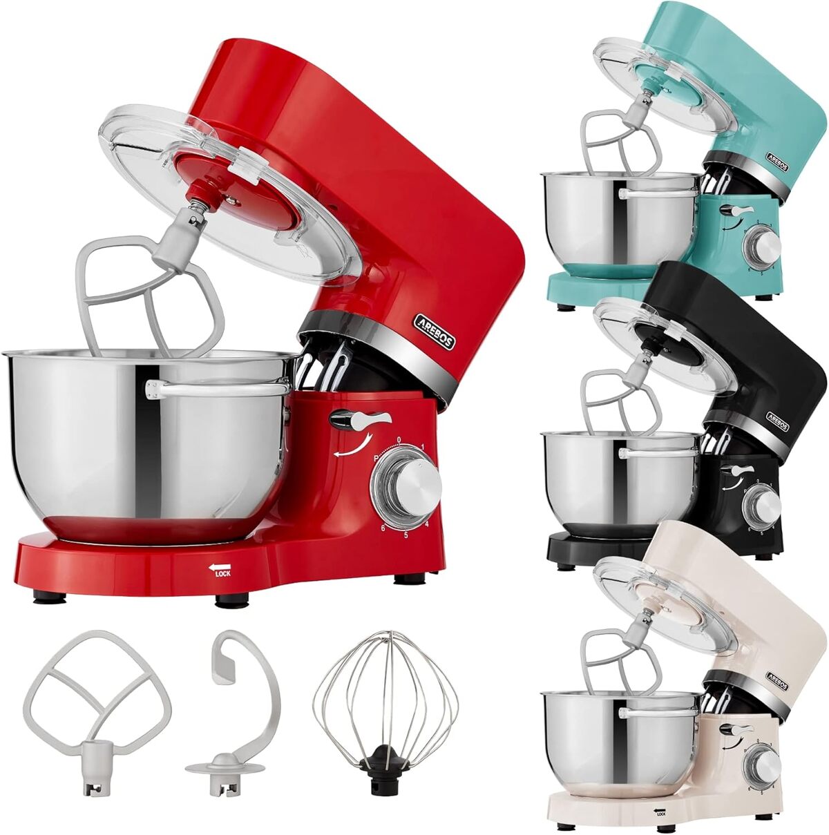Test : robot de cuisine Arebos 1500W rouge