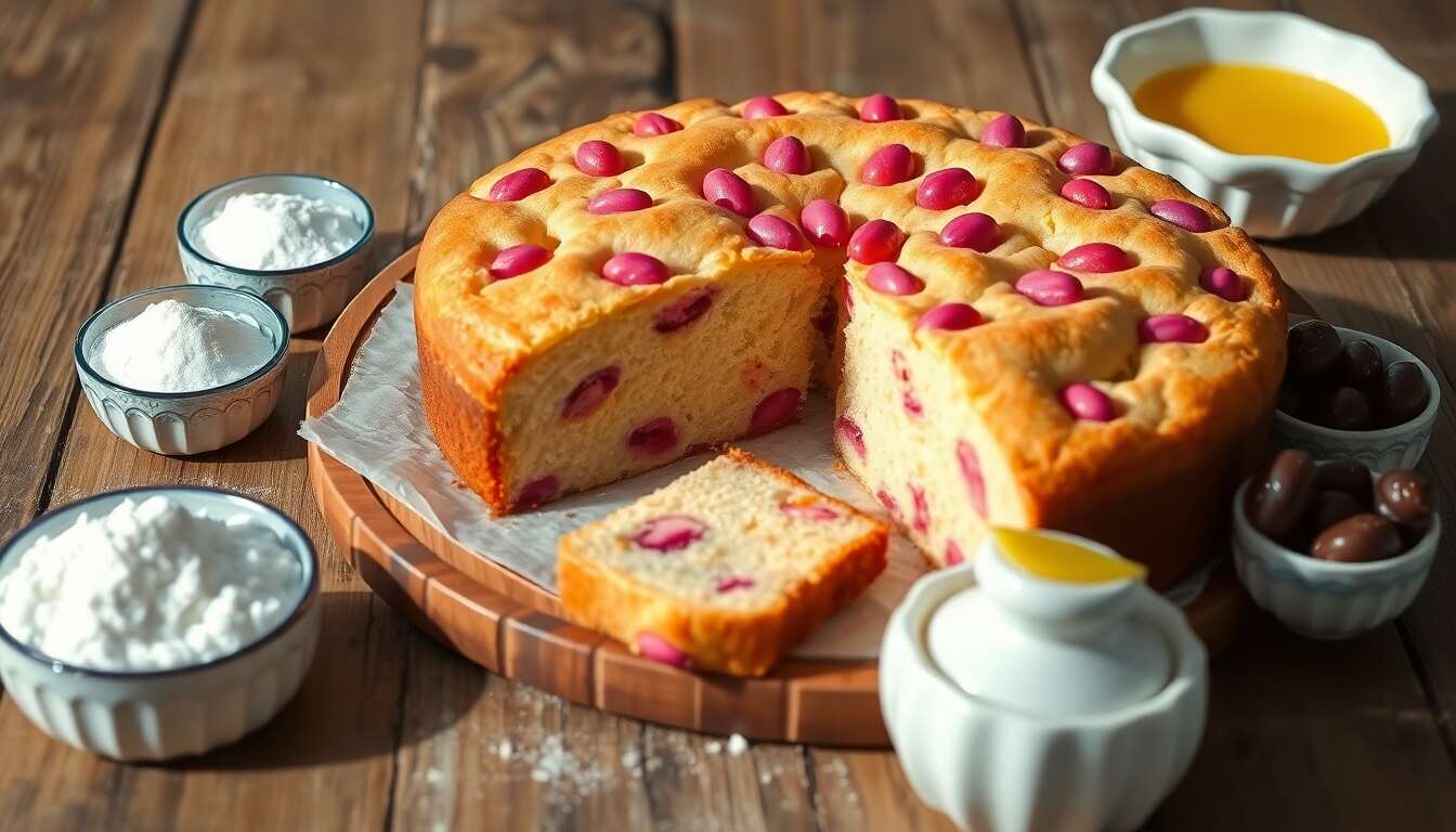 Recette facile et rapide : cake aux pralines roses