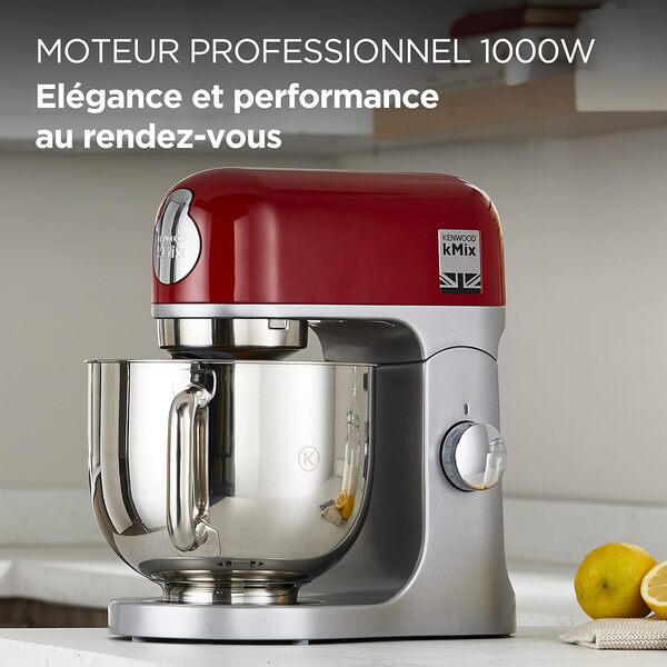 Robot pâtissier KENWOOD KMX750RD - Rouge - 1000 W - 5 L