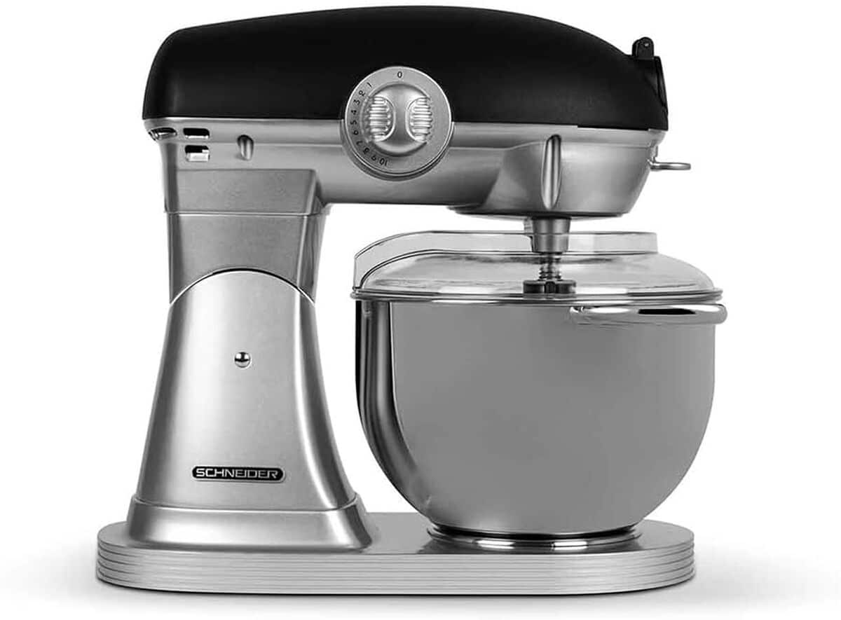 Test du robot pâtissier Schneider SCFP57B : puissance vintage 1500W