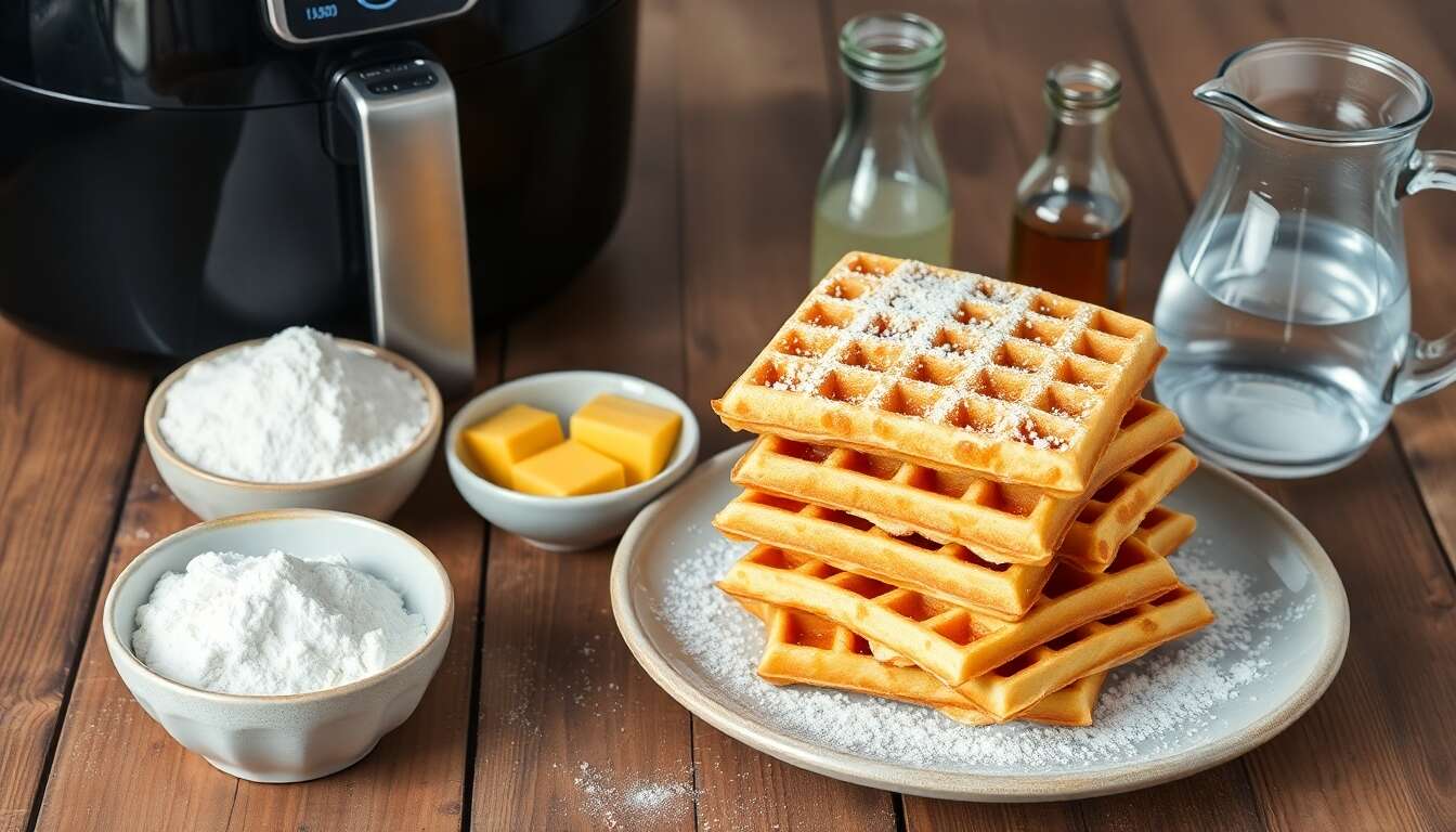 Recette de gaufres croustillantes à l'air fryer