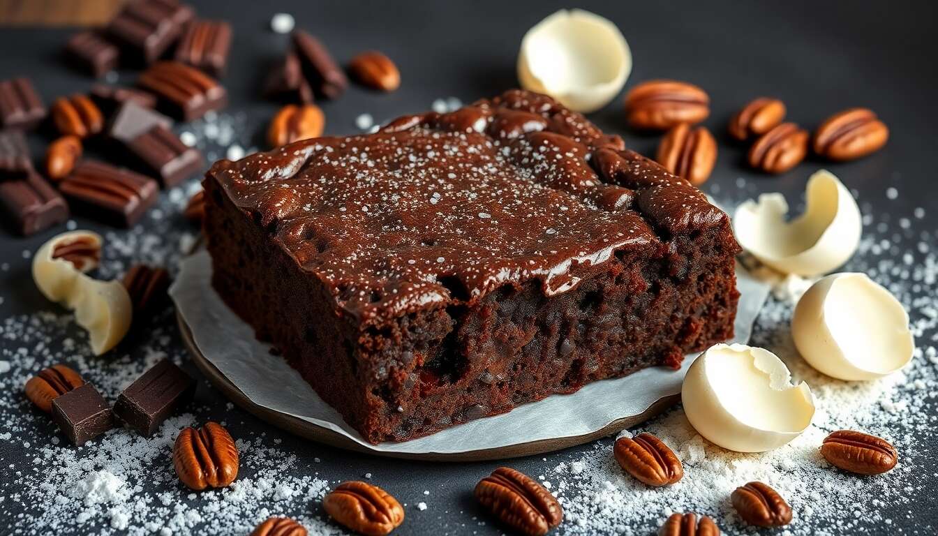 Brownie chocolat et noix de pécan par Alain Ducasse : recette gourmande