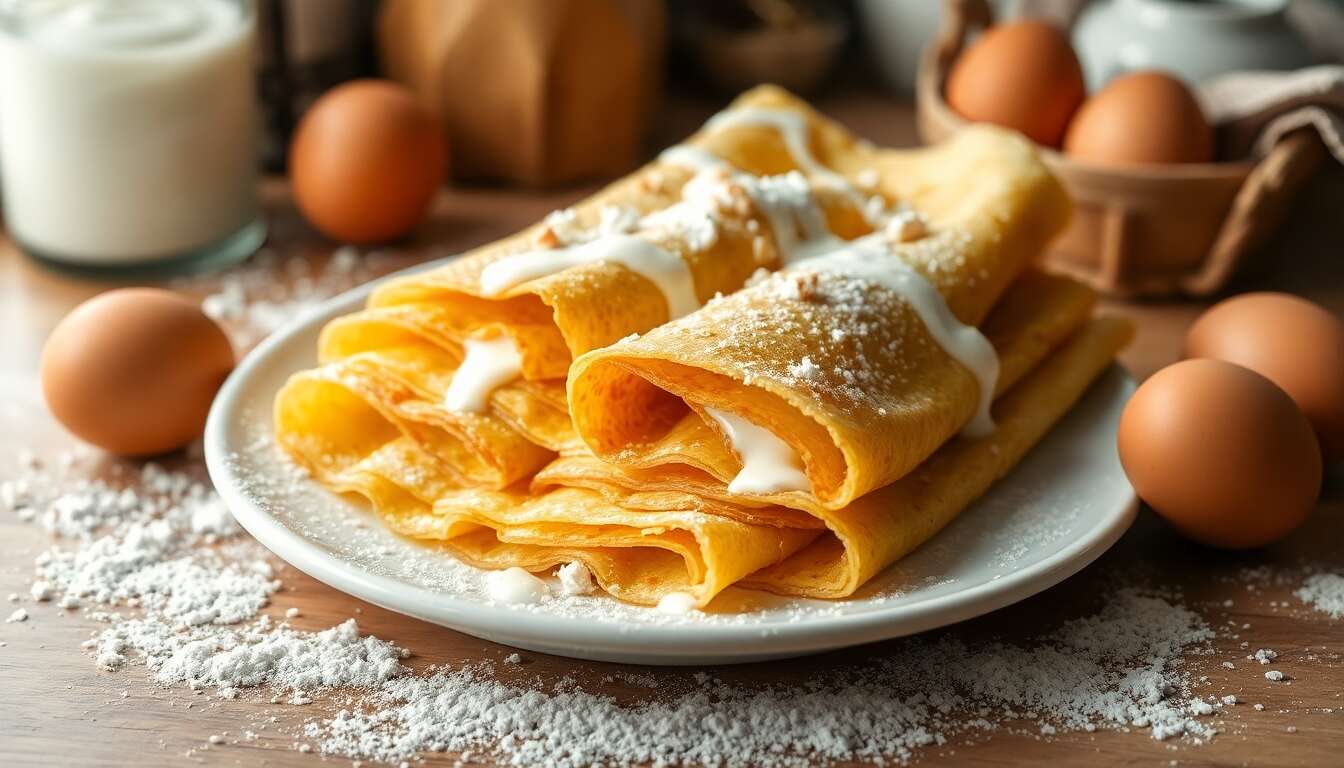 Crêpes au lait de coco : la recette gourmande