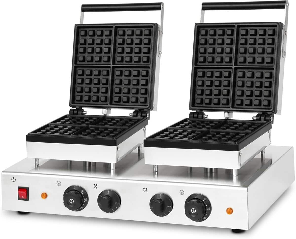 Test du gaufrier double Vertes : 8 gaufres belges à 3200W