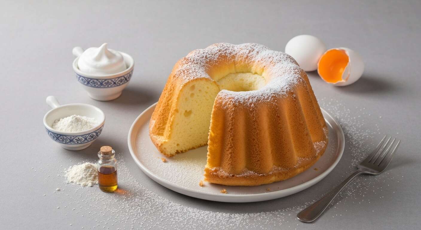 Recette Angel Cake : gâteau des Anges aux Blancs d'Oeufs