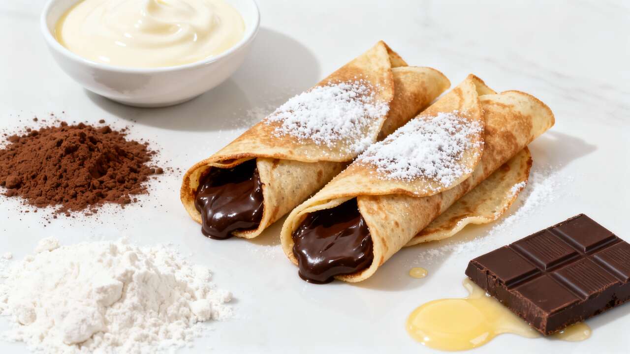 Crêpes au chocolat : recette inspirée de Michalak