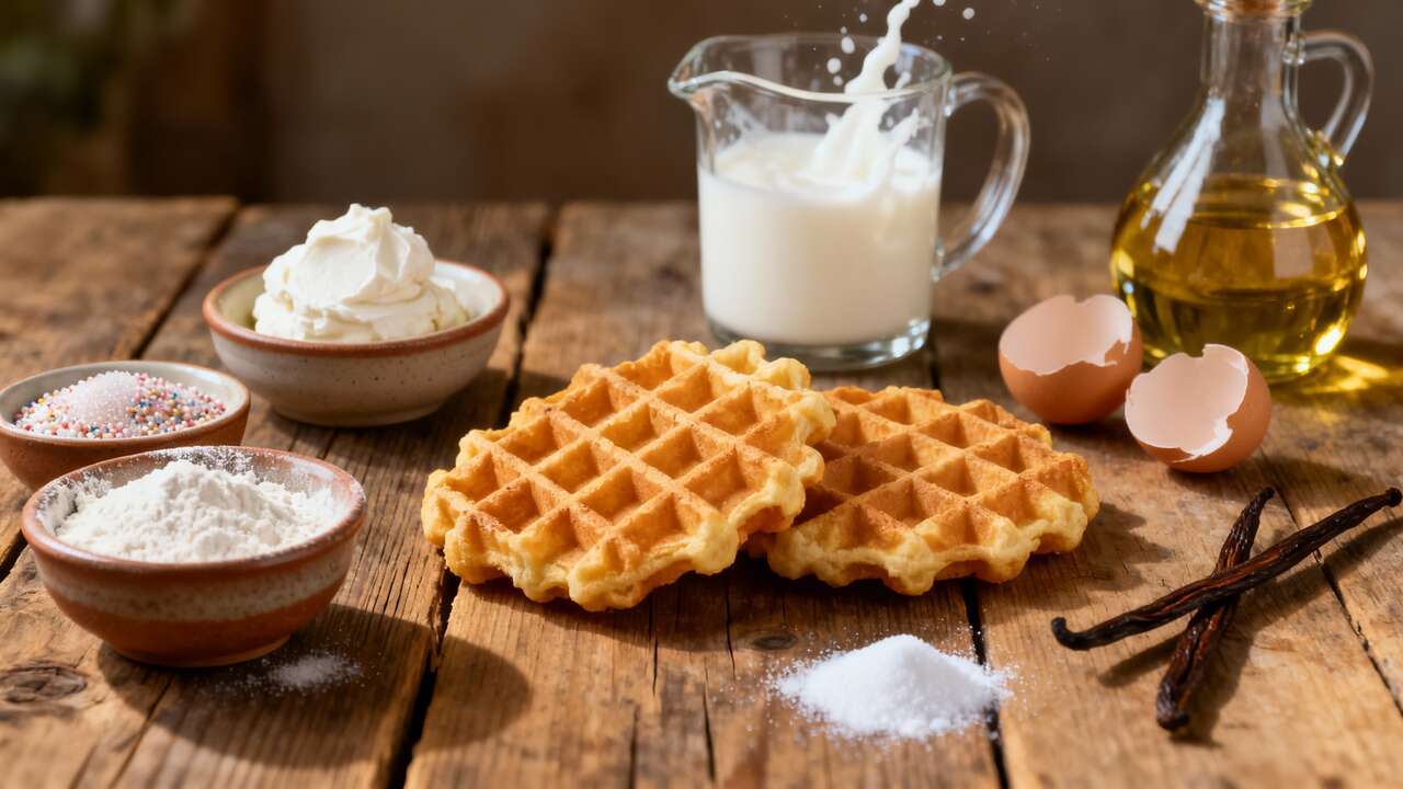 Gaufres légères au fromage blanc : recette facile et savoureuse