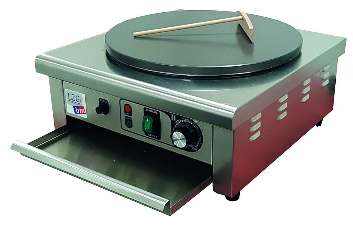 Test : crêpière électrique L2G 400 mm avec châssis inox