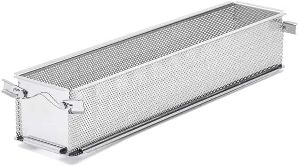 Test du moule rectangulaire De Buyer GEOFORME en inox perforé