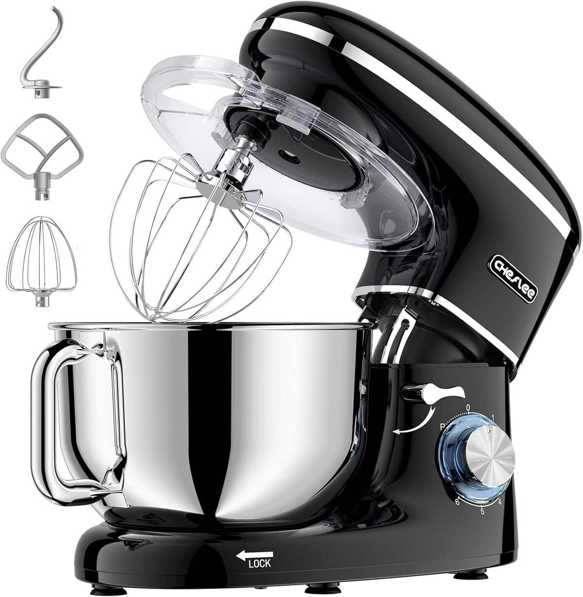 Test du robot pâtissier Cheflee 6, 2 L : puissance et silence