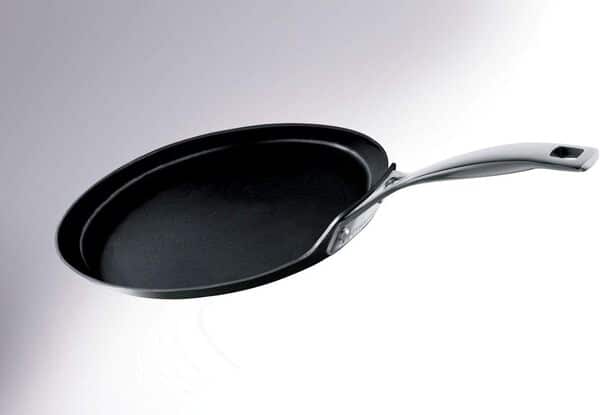 LE CREUSET Crêpière en aluminium forgé 28 cm, Anthracite/Argenté,51106280010002