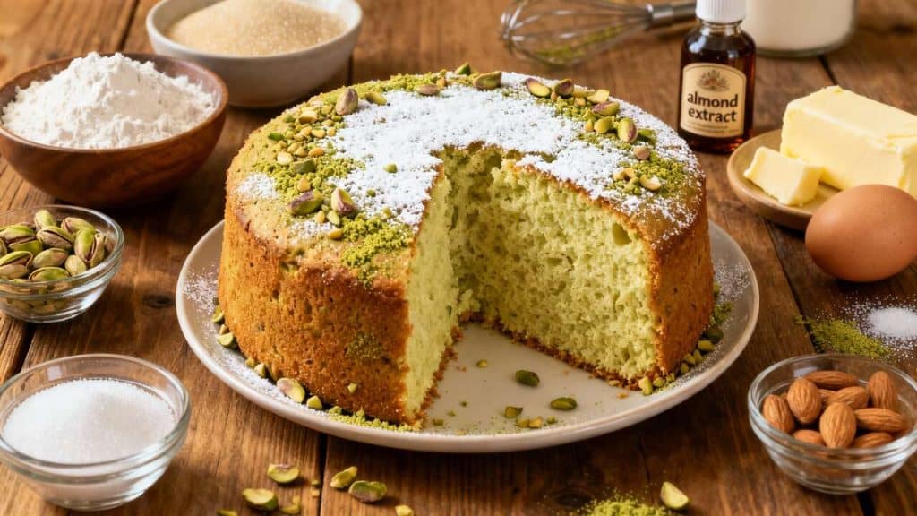 Gâteau moelleux à la pistache : recette délicieuse