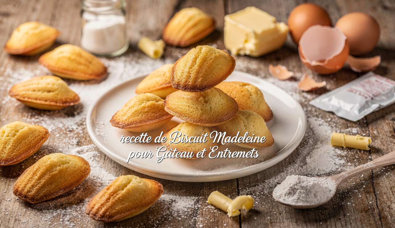 Recette de Biscuit Madeleine pour Gâteau et Entremets