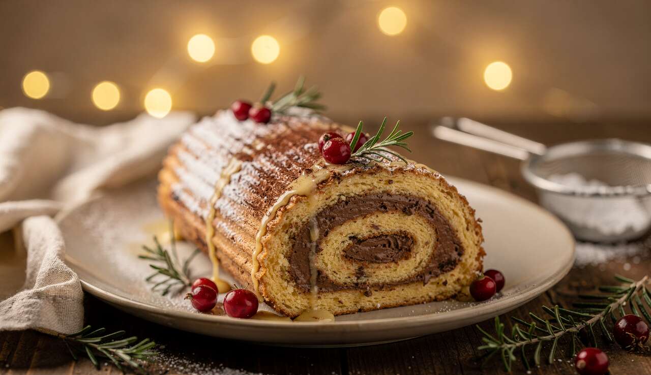 Gâteau bûche de Noël pas cher : recette économique et festive