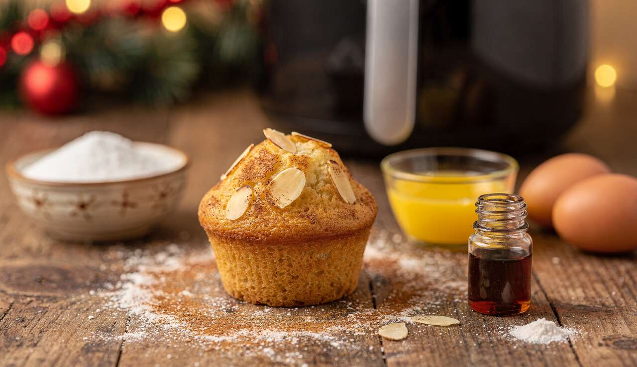 Petit gâteau de Noël à l'Airfryer : recette rapide et facile