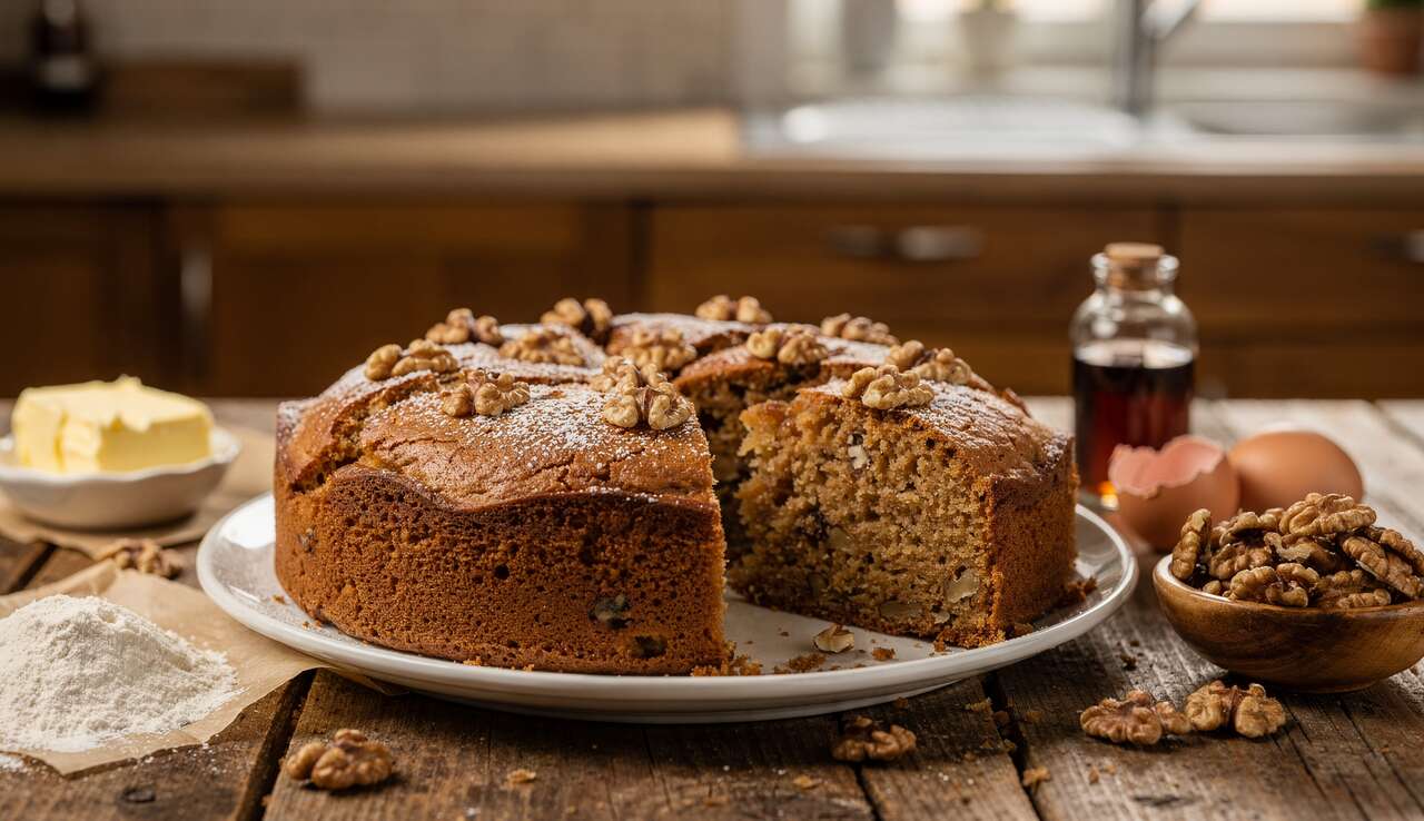 Gâteau aux noix au Thermomix : recette facile et rapide