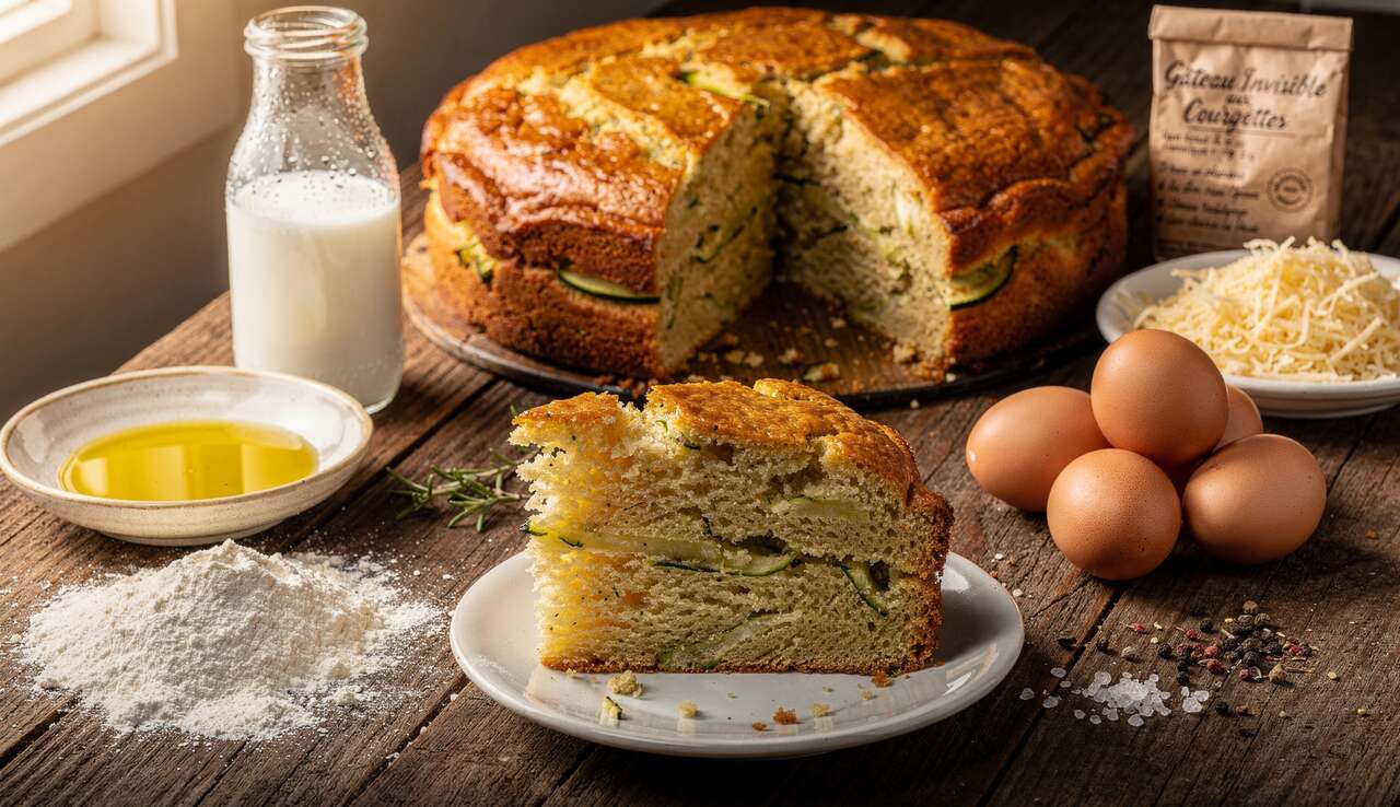 Gâteau Invisible aux Courgettes : recette Facile et Savoureuse