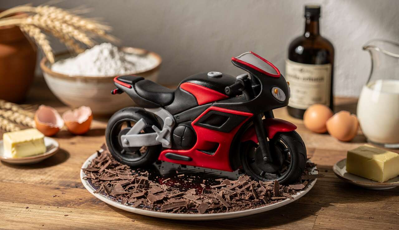 Gâteau Anniversaire Moto : recette Unique et Délicieuse