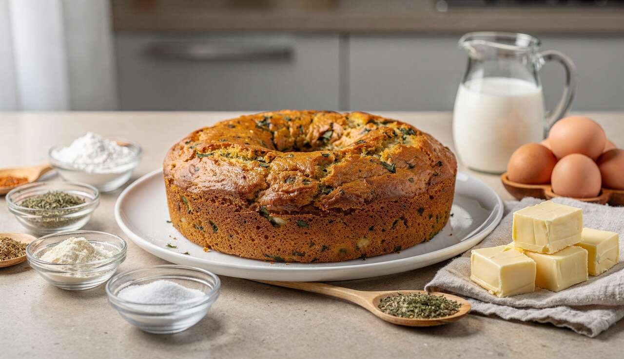 Gâteau délicatesse ail et persil : recette savoureuse