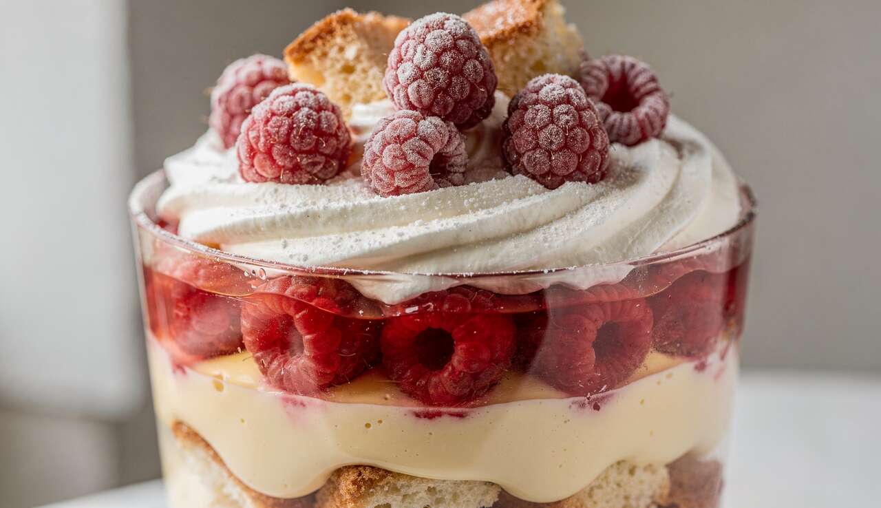 Pink Trifle aux Framboises et Petits Gâteaux : la Recette Gourmande