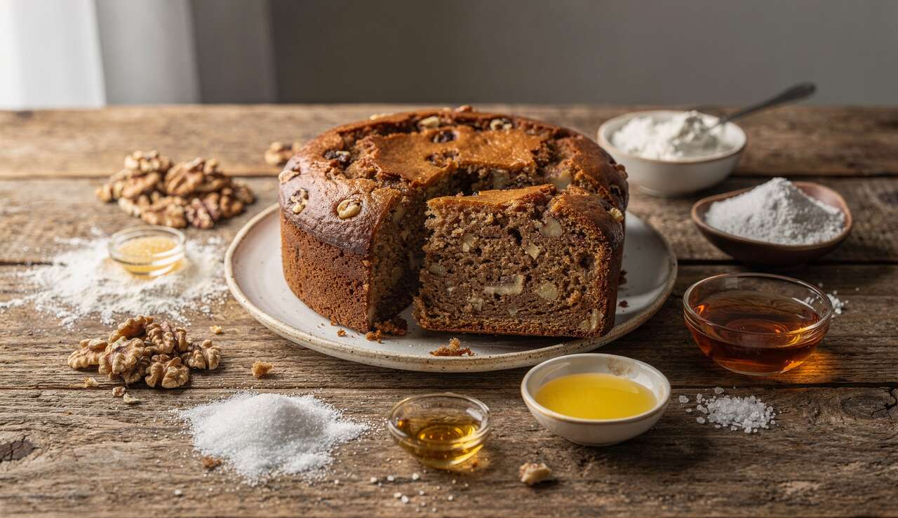 Recette de gâteau aux noix moelleux et gourmand