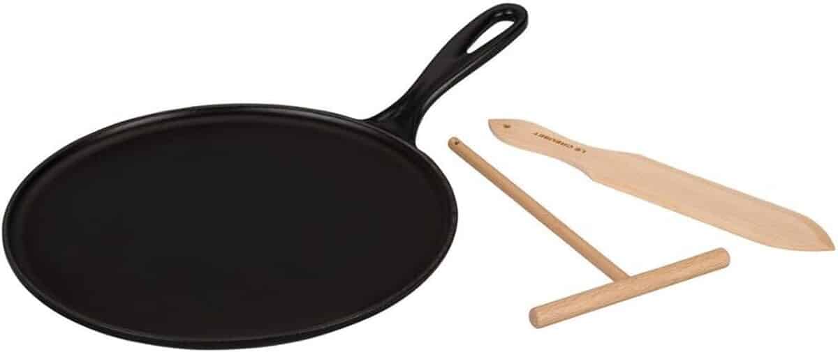 Test : le creuset crêpière fonte émaillée 27 cm