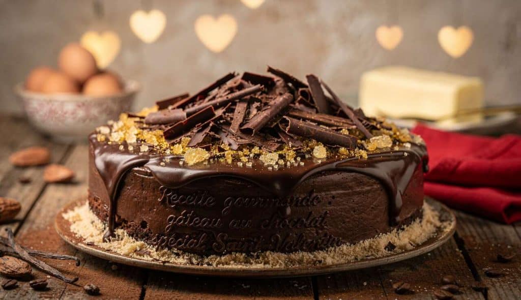 Recette gourmande : gâteau au chocolat spécial Saint-Valentin