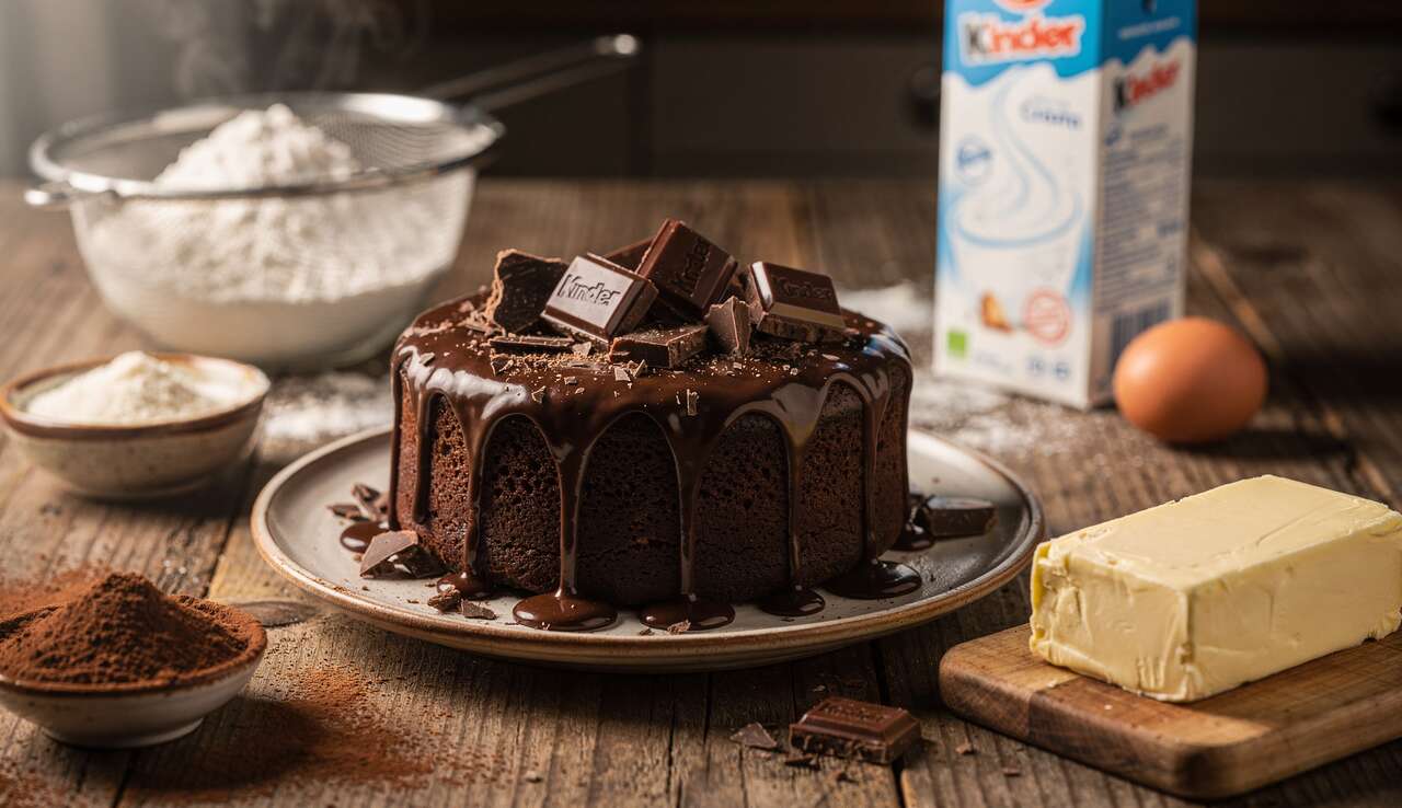 Gâteau au Kinder : la recette gourmande