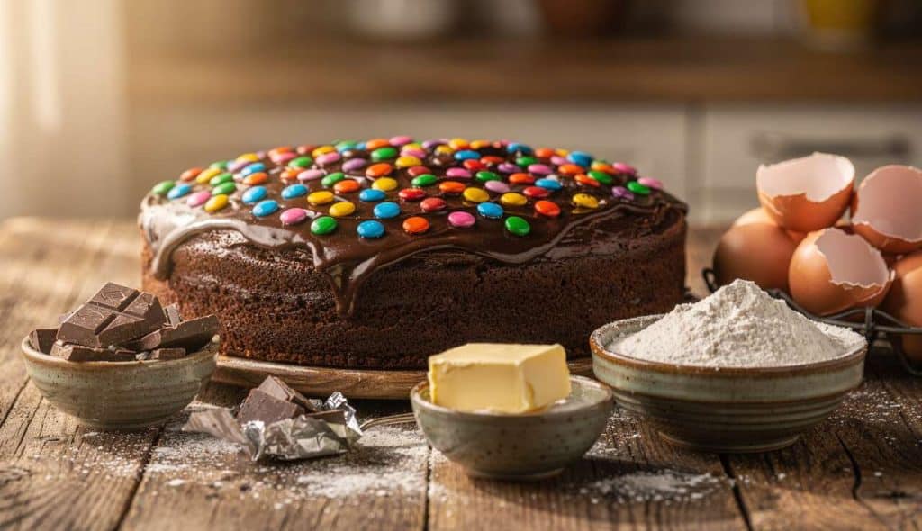 Gâteau au Chocolat et Smarties au Thermomix : recette Facile et Délicieuse