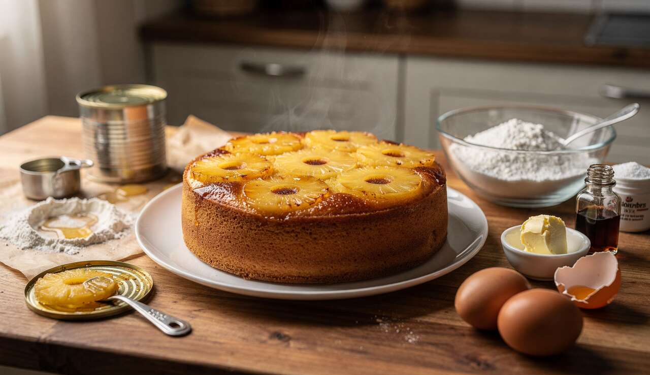 Gâteau à l'ananas au Airfryer : recette facile et savoureuse
