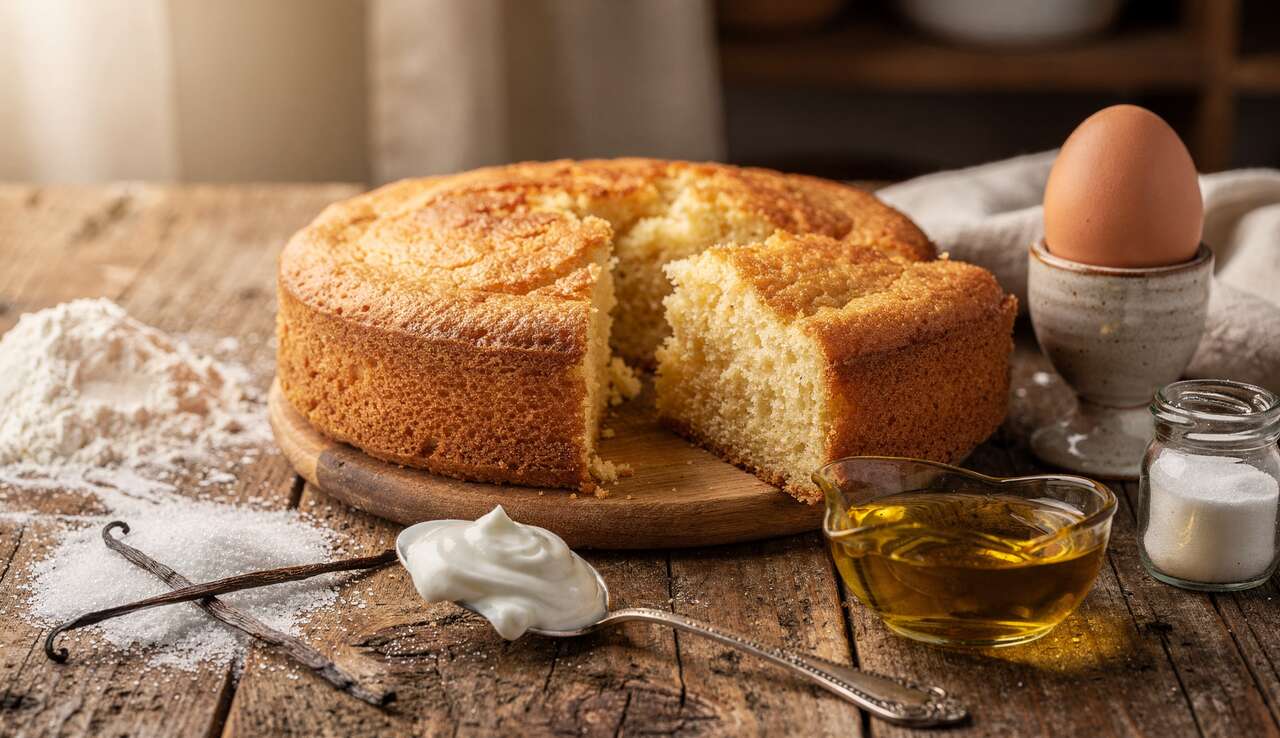 Gâteau au yaourt grec moelleux : recette facile et rapide