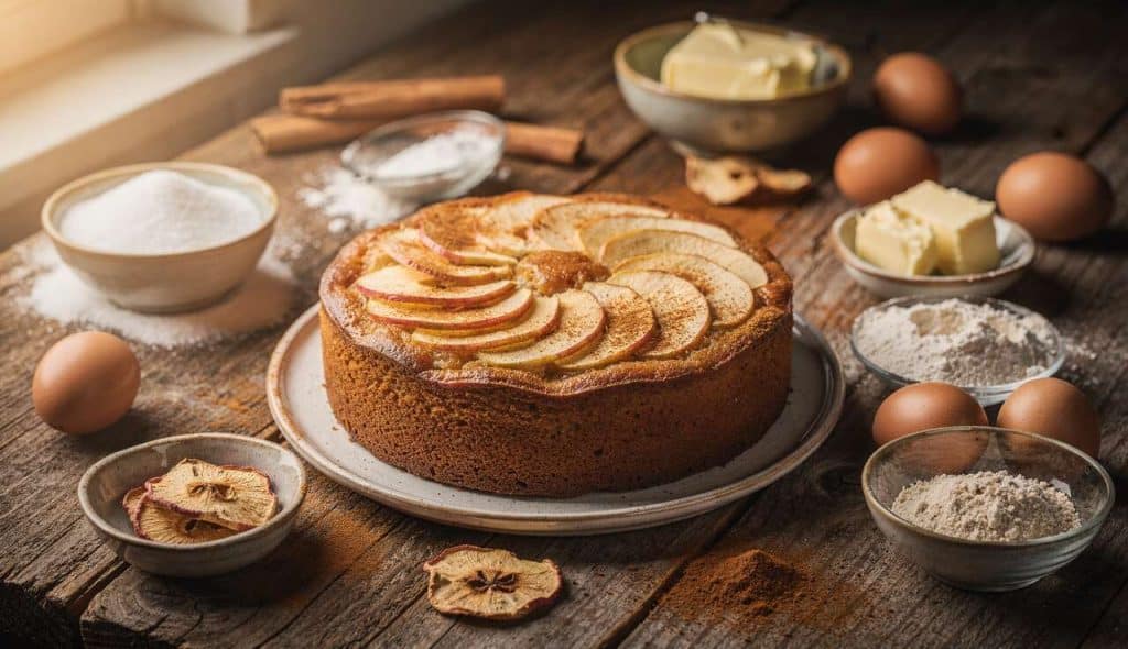 Gâteau aux pommes moelleux : recette facile et rapide