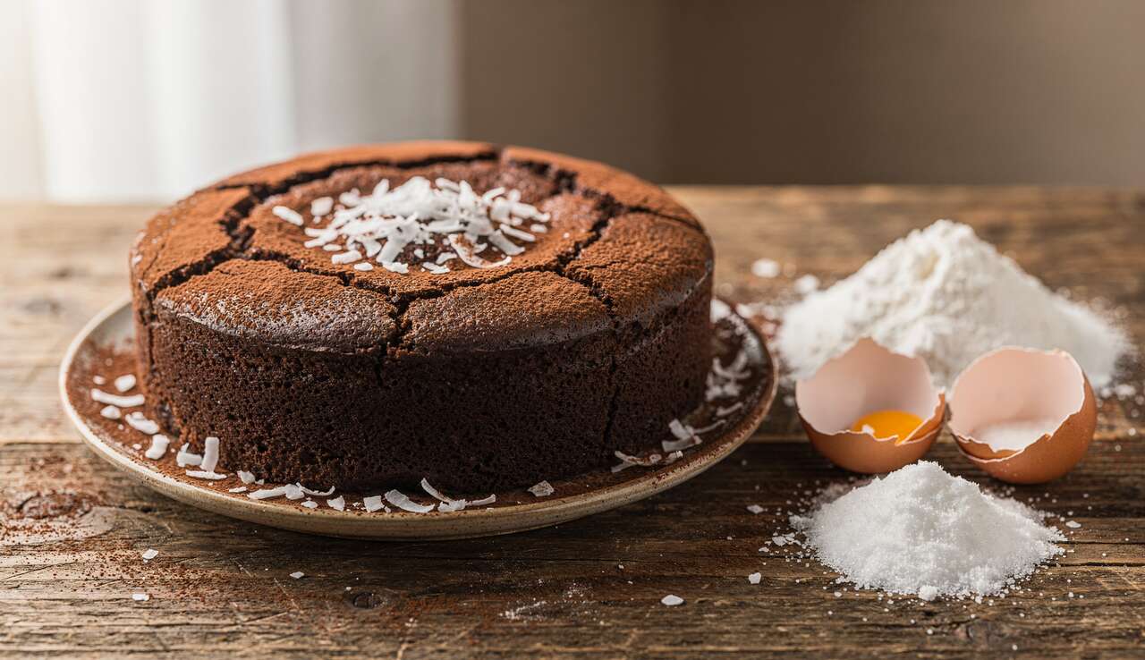 Gâteau au chocolat, yaourt et noix de coco : la recette gourmande